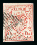 Stamp of Switzerland / Schweiz » Sammlungen 1850-52, kleine Zusammenstellung von 3 Marken