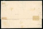 Stamp of Switzerland / Schweiz » "Waadt", "Neuenburg", "Winterthur" 1851, Neuenburg, farbintensiv, allseits breitrandig, auf Ortsdrucksache