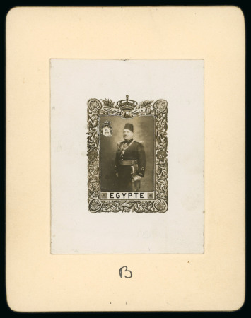 Five essays by Harrison & Sons depicting a three-quarter length photograph of the King in military regalia
