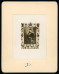 Five essays by Harrison & Sons depicting a three-quarter length photograph of the King in military regalia