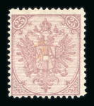 Stamp of Bosnia and Herzegovina » Austrian Post Offices Bosnia Bosnien-Herzegowina 1879-90 Partie 10,15 und 25Kr ungebr.