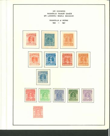 Stamp of Indian States » Morvi 1931-48 Morvi complete collection on pages (SG1-19)
