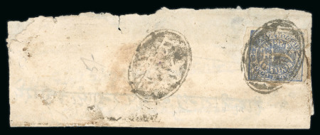 Stamp of Indian States » Nawanagar 1877 Nawanagar 1doc blue (SG1) on native cover canceled