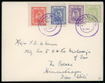 Stamp of Indian States » Idar 1944 Idar complete issues (SG3-6) on a palace stationery