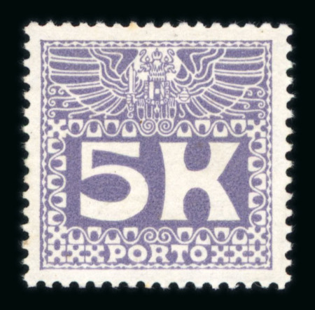 Stamp of Austria » Postage Dues Austria Österreich Nachporto 1911 5K und 10K
