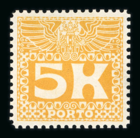 Stamp of Austria » Postage Dues Austria Österreich Nachporto 1911 5K und 10K Farbproben