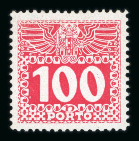 Stamp of Austria » Postage Dues Austria Österreich Nachporto 1908-13 Proben in LZ 12 1/2 Kreidepapier