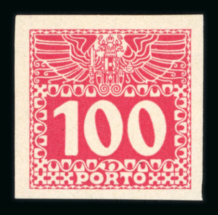 Stamp of Austria » Postage Dues Austria Österreich Nachporto 1908-13 kpl. Satz ungezähnt