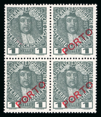 Stamp of Austria » Postage Dues Austria Österreich Nachporto 1916-17 ohne Aufdruck etc.