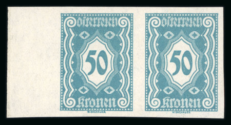 Stamp of Austria » Postage Dues Austria Österreich Nachporto 1922 Ziffern kpl. ungez.Paare