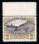 Stamp of Austria » 1890-1918 Issues  Austria Österreich 1908 2K--->10K postfr.