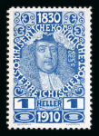 Stamp of Austria » 1890-1918 Issues  Austria Österreich 1910 FARB-PROBENSERIE VON KPL. 17 STÜCK