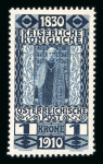 Stamp of Austria » 1890-1918 Issues  Austria Österreich 1910 FARB-PROBENSERIE VON KPL. 17 STÜCK