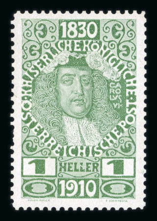 Stamp of Austria » 1890-1918 Issues  Austria Österreich 1910 FARB-PROBENSERIE VON KPL. 17 STÜCK