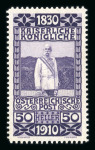 Stamp of Austria » 1890-1918 Issues  Austria Österreich 1910 50H Farbprobe postfr.