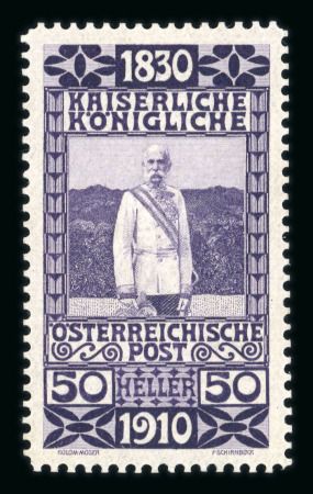 Stamp of Austria » 1890-1918 Issues  Austria Österreich 1910 50H Farbprobe postfr.
