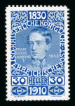 Stamp of Austria » 1890-1918 Issues  Austria Österreich 1910 30H Farbprobe postfr.