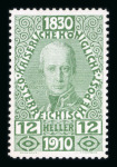 Stamp of Austria » 1890-1918 Issues  Austria Österreich 1910 12H Farbprobe postfr.