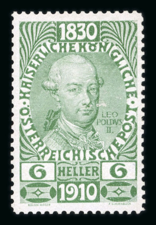 Stamp of Austria » 1890-1918 Issues  Austria Österreich 1910 6H Farbprobe postfr.