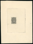 Stamp of Austria » 1890-1918 Issues  Austria Österreich 1890 1G UND 2G, JE ALS EINZELABZUG UNGEZ. IN SCHWARZ AUF KARTONPAPIER