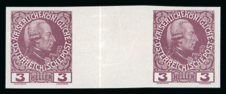 Stamp of Austria » 1890-1918 Issues  Austria Österreich 1908 3H Zwischensteg