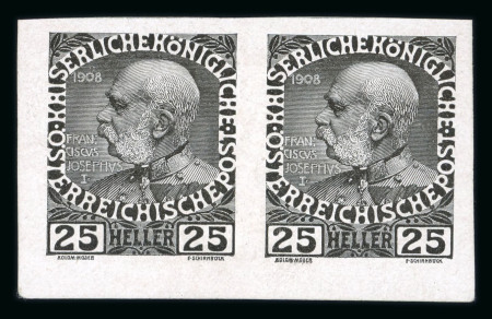 Stamp of Austria » 1890-1918 Issues  Austria Österreich 1908 Farbenspiel 25H