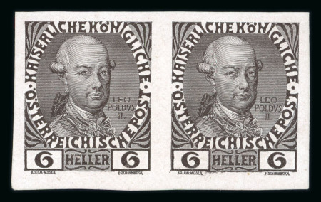 Stamp of Austria » 1890-1918 Issues  Austria Österreich 1908 6H Farbproben
