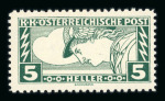 Stamp of Austria » 1890-1918 Issues  Austria Österreich 1917 Eilmarken, bessere Zähnungen