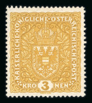 Stamp of Austria » 1890-1918 Issues  Austria Österreich 1918 Flugpost gezähnt ohne Aufdruck, ungebr.