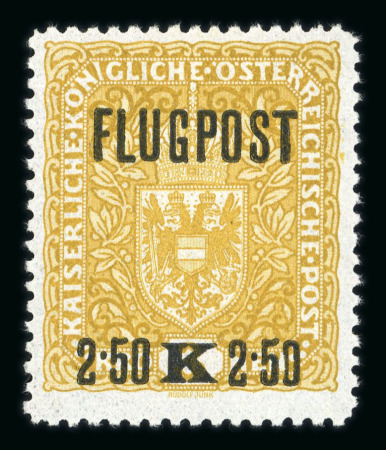 Stamp of Austria » 1890-1918 Issues  Austria Österreich 1918 FLUGPOST 2K50 gezähnt 11 1/2 **