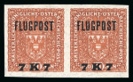 Stamp of Austria » 1890-1918 Issues  Austria Österreich 1918 Flugpost 7K ungezähnt *