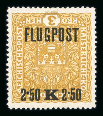 Stamp of Austria » 1890-1918 Issues  Austria Österreich 1918 2K50 on 3K INVERTED SURCHARGE verkehrter Aufdruck
