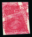 Stamp of Austria » 1890-1918 Issues  Austria Österreich 1916-18 Freimarken 10H Farbprobe blau aus 10er Kleinbogen