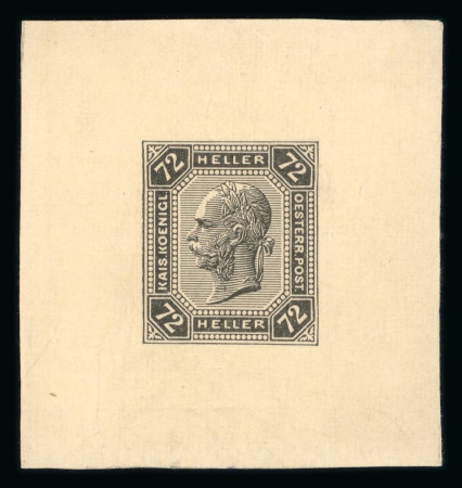Stamp of Austria » 1890-1918 Issues  Austria Österreich 1904 Schwarzdruck Einzelproben  (Kropf)