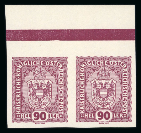Stamp of Austria » 1890-1918 Issues  Austria Österreich 1916-18 Freimarken kpl. Satz ungezähnte Paare