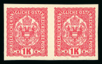 Stamp of Austria » 1890-1918 Issues  Austria Österreich 1916-18 Freimarken kpl. Satz ungezähnte Paare