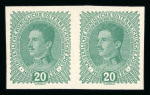 Stamp of Austria » 1890-1918 Issues  Austria Österreich 1917-18 Kaiser Karl kpl. UNGEZÄHNTE Paare m. beiden 20H