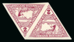 Stamp of Austria » 1890-1918 Issues  Austria Österreich 1916 dreieckige Eilmarken Paare ungez., **