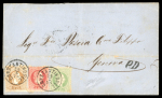 Stamp of Austria » Austrian Levant 1870-73, Zusammenstellung von 5 Briefen von Konstantinopel