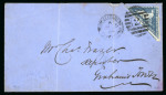Stamp of South Africa » Cape of Good Hope 1864 Port Elizabeth to Grahamstown Cover franked with