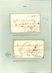 Stamp of Ireland » Pre-Stamp Postal History » Early Period - 1657-1784 1767-1878 Attractive collection of Franco-Hibernian Postal History: A wonderful assembly of 34 covers neatly mounted and written up in German on 18 album pages, these early letters are addressed to following Colonel Coun