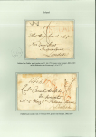 Stamp of Ireland » Pre-Stamp Postal History » Early Period - 1657-1784 1767-1878 Attractive collection of Franco-Hibernian Postal History: A wonderful assembly of 34 covers neatly mounted and written up in German on 18 album pages, these early letters are addressed to following Colonel Coun