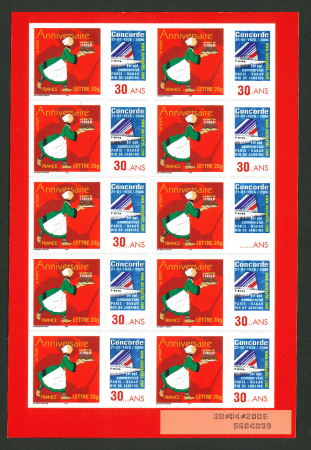 Stamp of France » Variétés et curiosités 2006, Feuillet autoadhésif Becassine Y&T n°F3778B,