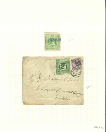 Stamp of Ireland » Railways Railway Letter Stamps: 1887-1961 Attractive mint and