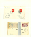 Stamp of Ireland » Railways Railway Postmarks: 1855-1974 Old-time collections of covers, postcards, fragments and stamps mounted on fifty-nine album pages, showing a varied range of Railway Sorting Office, Travelling Post Office and other related r