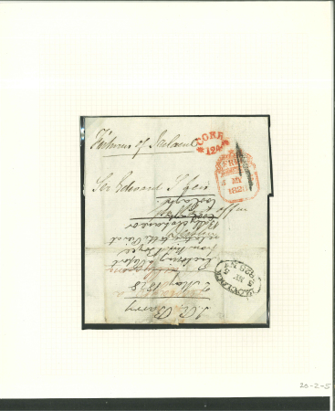 Stamp of Ireland » Pre-Stamp Postal History » Independant Post Office Period - 1784-1831 1826-1839 One penny Post handstamps: Attractive study