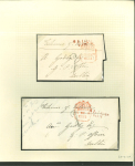 Stamp of Ireland » Pre-Stamp Postal History » Independant Post Office Period - 1784-1831 1826-1839 One penny Post handstamps: Attractive study