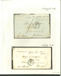 Stamp of Ireland » Pre-Stamp Postal History » Independant Post Office Period - 1784-1831 1826-1839 One penny Post handstamps: Attractive study
