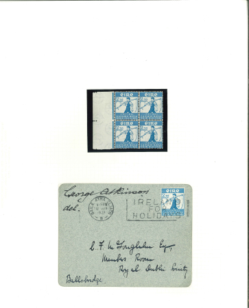 Stamp of Ireland » 1922-49 Dublin Government Printing Works Issues 1931 Royal Dublin Society 2d blue, single tied by boxed