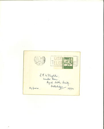 Stamp of Ireland » 1922-49 Dublin Government Printing Works Issues 1934 Holy Year set of two, both tied by September 18th,
